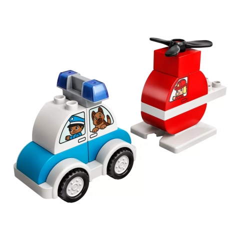 LEGO Helikopter strażacki i radiowóz