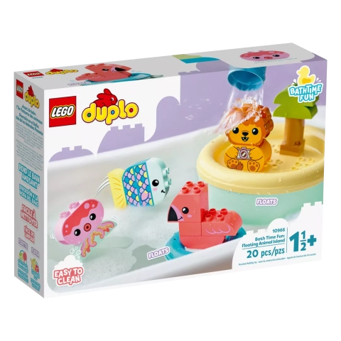 LEGO® DUPLO® 10966 Zabawa w kąpieli: pływająca wyspa ze zwierzątkami