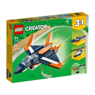 LEGO Creator 3 w 1 31126 Odrzutowiec naddźwiękowy