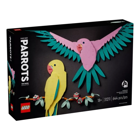 LEGO® ART 31211 Kolekcja zwierząt — papugi ary