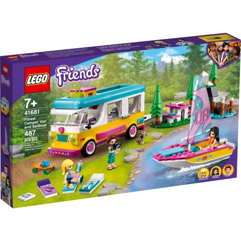 LEGO® Friends 41681 Leśny mikrobus kempingowy i żaglówka