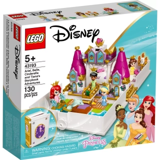 LEGO® Disney™ 43193 Książka z przygodami Arielki, Belli, Kopciuszka i Tiany
