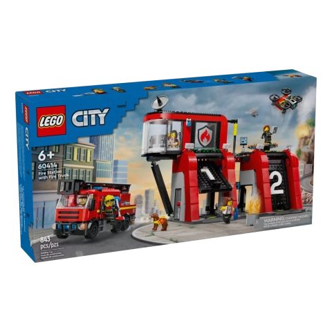 LEGO® City 60414 Remiza strażacka z wozem strażackim