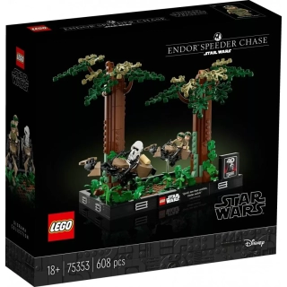 LEGO Star Wars 75353 Diorama: Pościg na ścigaczu przez Endor™