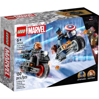 LEGO Marvel 76260 Motocykle Czarnej Wdowy i Kapitana Ameryki
