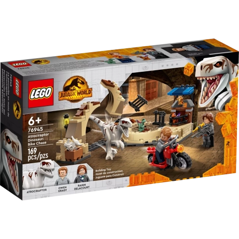 LEGO® Jurassic World™ 76945 Atrociraptor: pościg na motocyklu